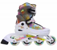 Коньки роликовые раздвижные Body Sculpture PW-117N, размер 38-41