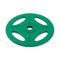 Диск олимпийский обрезиненный Alex P-RO-10K-DSA, зеленый, 10 кг