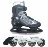 Коньки со сменным шасси (лезвие+ролики) Action PW-119A, размер 40