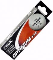 Шарики для настольного тенниса Stiga "Optimum" 3 звезды 4WC0XOWCL, 3 штуки