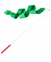 Лента для художественной гимнастики AGR-201 6м, с палочкой 56 см, зеленый
