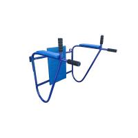 Брусья металлические навесные, со спинкой и подлокотниками