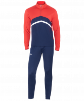 Костюм тренировочный JPS-4301-921, полиэстер, темно-синий/красный/белый, детский