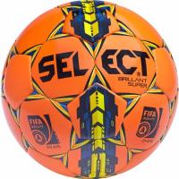 Футбольный мяч профессиональный "Select Brillant Super FIFA Orange" 810108-065, размер 5