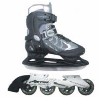Коньки со сменным шасси (лезвие+ролики) Action PW-119A, размер 43
