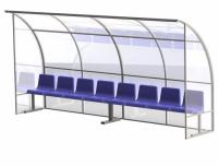 Скамейка для запасных игроков, на 8 мест