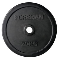Диск обрезиненный Foreman FM\RUBO-20KG, черный