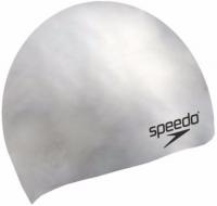 Шапочка для плавания Speedo Molded SilIcone Cap 8-709849086, серебристый, силикон