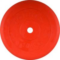 Диск обрезиненный Torres PL504110, d=25 мм, 10 кг