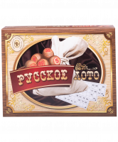 Лото 052-11, бочонок деревянный, картонная коробка, коричневый