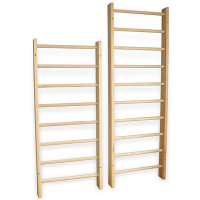 Стенка гимнастическая с крепежом, деревянная 1500*650*140 мм, перекл.овальная,  (в разобр.)