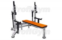 Стойка для пауэрлифтинга (домкратная) со скамьей и страховочными упорами ProfiGym