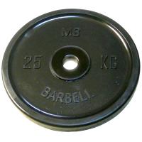 Диск обрезиненный Barbell MB-PltBE-25, евро-классик, 25 кг