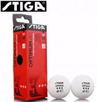 Шарики для настольного тенниса Stiga "Optimum"+40 3 звезды 4WC0XOWE7, 3 штуки