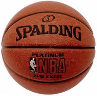 Баскетбольный мяч матчевый "Spalding Platinum Exel Indoor/Outdoor" 74-065, размер 7
