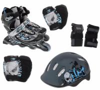 Набор Action PW-117С (роликовые коньки, защита, шлем), размер 30-33