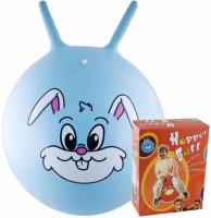 Мяч-попрыгун Innovative Кролик 17065, поливинилхлорид, диаметр 45 см, с ручками, голубой