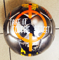 Мяч для уличного футбола (на асфальте) Select STREET SOCCER, сереб/жел, р-р 4,5