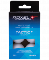 Мяч для настольного тенниса 1* Tactic, белый, 6 шт.