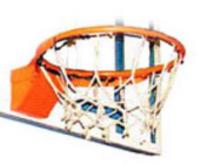 Баскетбольное кольцо, с сеткой