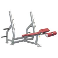 Олимпийская скамья с отрицательным наклоном, со стойками AeroFit IT7016