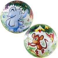 Мяч детский Innovative Джунгли h1848, пластизоль (ПВХ), диаметр 18 см, мультиколор
