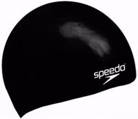 Шапочка для плавания Speedo Plain Moulded SilIcone Cap Junior 8-709900001-759, черный, силикон