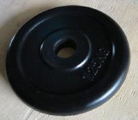 Диск обрезиненный черный, d=51mm, 25 кг