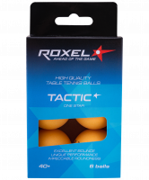 Мяч для настольного тенниса 1* Tactic, оранжевый, 6 шт.