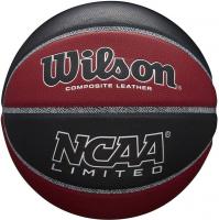 Мяч баскетбольный  WILSON NCAA Limited, арт.WTB06589XB07, р.7, композит, бут.камера, бордово-черный