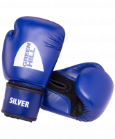 Перчатки боксерские SILVER BGS-2039, 14oz, к/з, синий