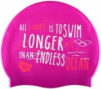 Шапочка для плавания Arena Poolish 9183075, Endless-фиолетово-оранжевый, силикон