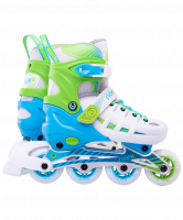 Ролики раздвижные Twist Green, алюминиевая рама