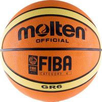 Баскетбольный мяч любительский "Molten BGR6", размер 6