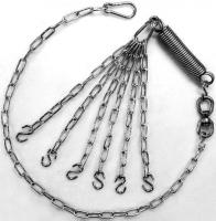 Комплект цепей с шарниром и пружиной № 612, 6 карабинов