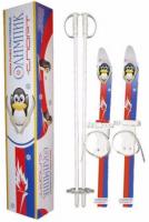 Лыжный комплект STC Олимпик-спорт (лыжи и палки), рост 66 см