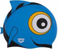 Шапочка для плавания Arena AWT Fish 9191510, синий, силикон