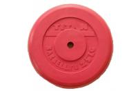 Диск обрезиненный цветной, d=26 мм, 25 кг (красный)