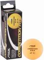 Мяч для настольного тенниса Stiga Competition 3*** 5165-03, 3 штуки