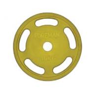 Диск обрезиненный Foreman FM\ROEZH-15KG-YL, цветной