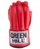 Перчатки снарядные ROYAL CMR-2076, шингарды, кожа, красные