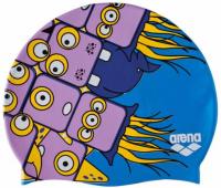 Шапочка для плавания Arena Print Jr 9417121, сине-фиолетовый, силикон