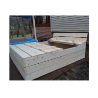 Песочница деревянная 1,5 м с лаком