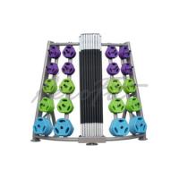 Стойка для бодипампов AeroFit RK-BPS-20B, на 16 комплектов