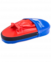 Лапы  прямые, кожзам, пара, красный/синий