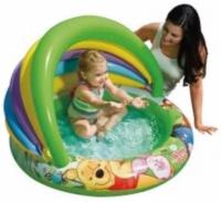 Детский бассейн надувной Intex Винни-Пух 57424, с крышей