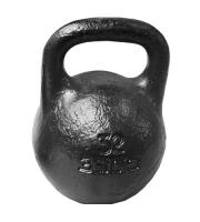 Гиря тренировочная 24 кг, диаметр корпуса 185 мм, черная