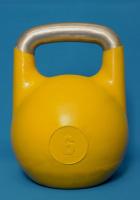 Гиря тренировочная профессиональная, алюминиевая, 6 кг