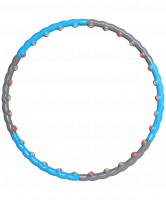 Обруч массажный разборный HH-108, синий/серый