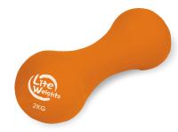Гантель неопреновая Lite Weights 2952NP, 2 кг (1 шт)